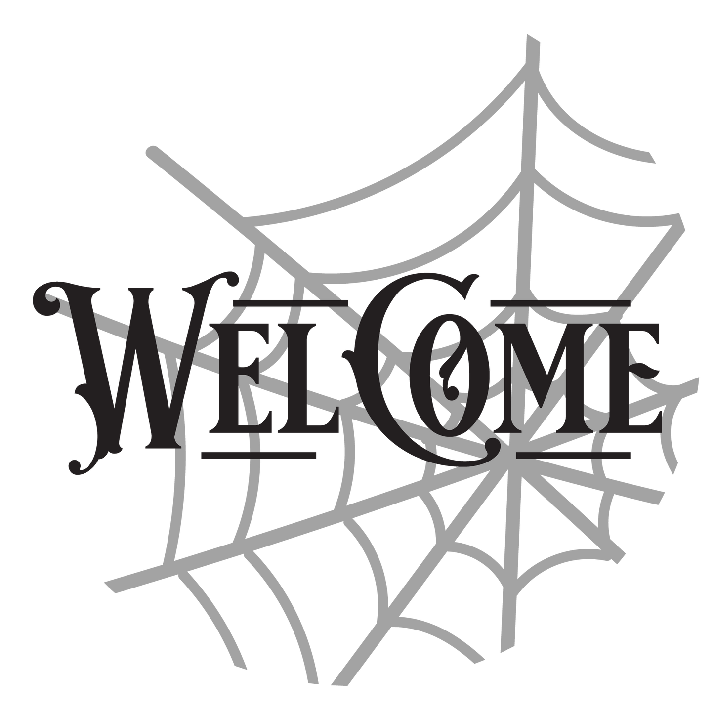 Welcome Halloween- Unpainted DIY Wood Sign
