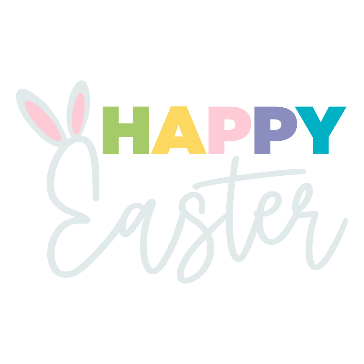 Happy Easter - Unpainted DIY Wood Sign
