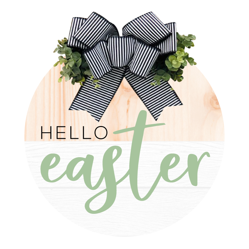 Hello Easter - Unpainted DIY Wood Sign 5