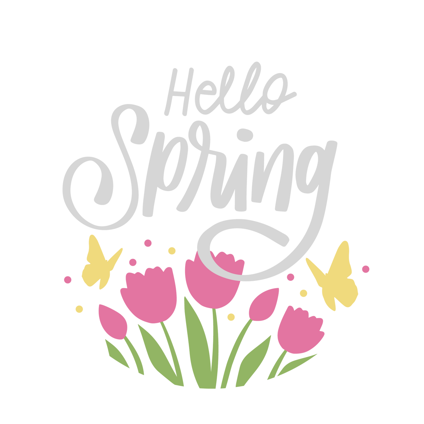 Hello Spring- Unpainted DIY Wood Sign