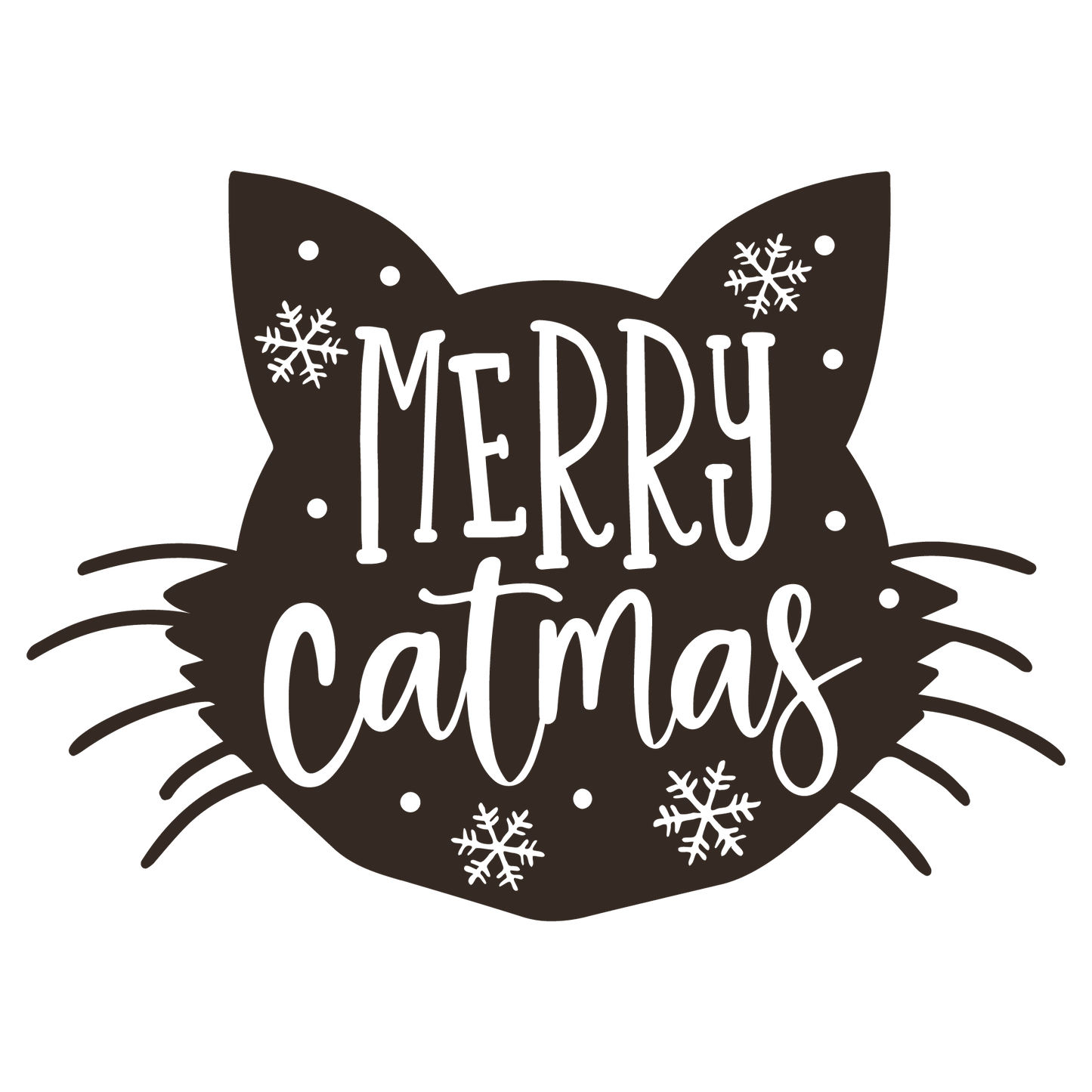 Merry CATmas Unpainted DIY Wood Sign