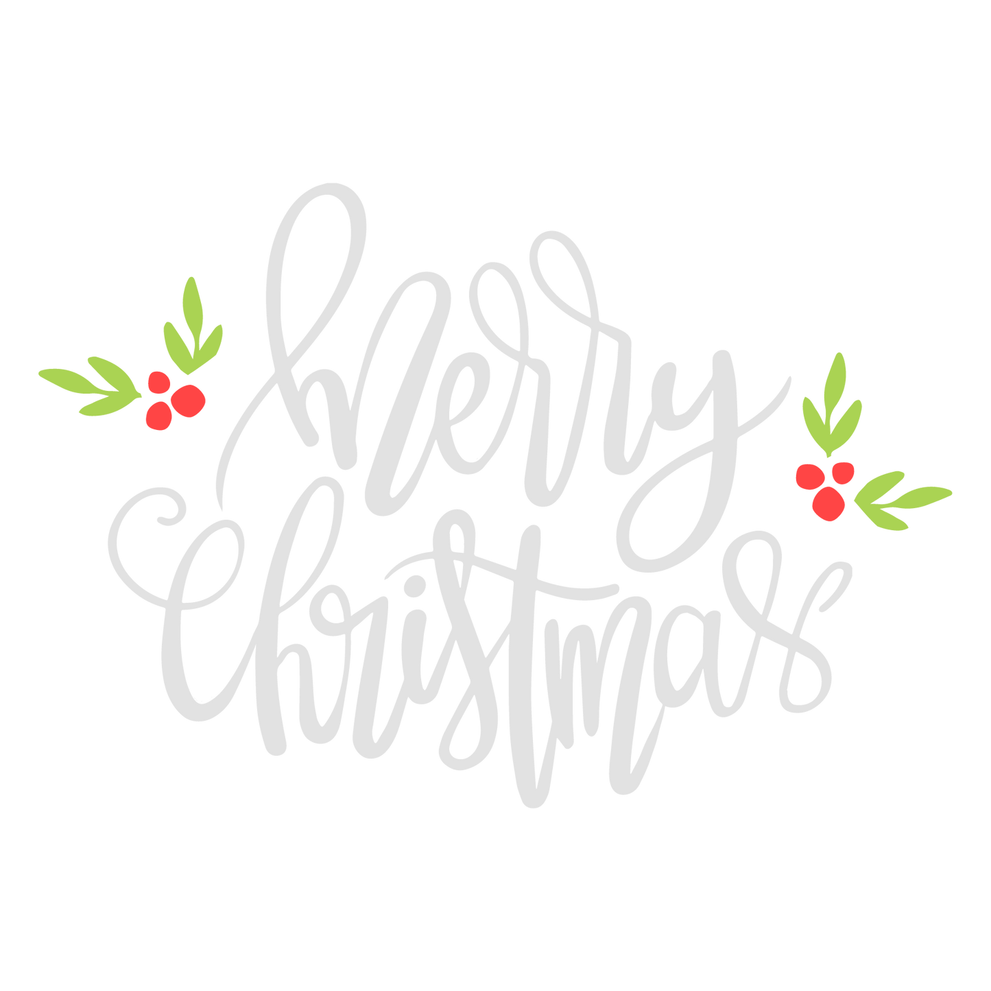 Merry Christmas Lettering Unpainted DIY Wood Sign