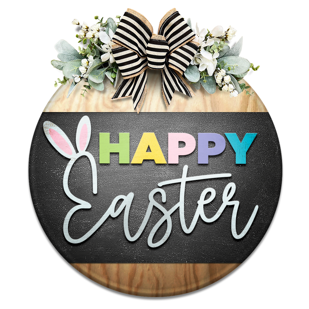 Happy Easter - Unpainted DIY Wood Sign