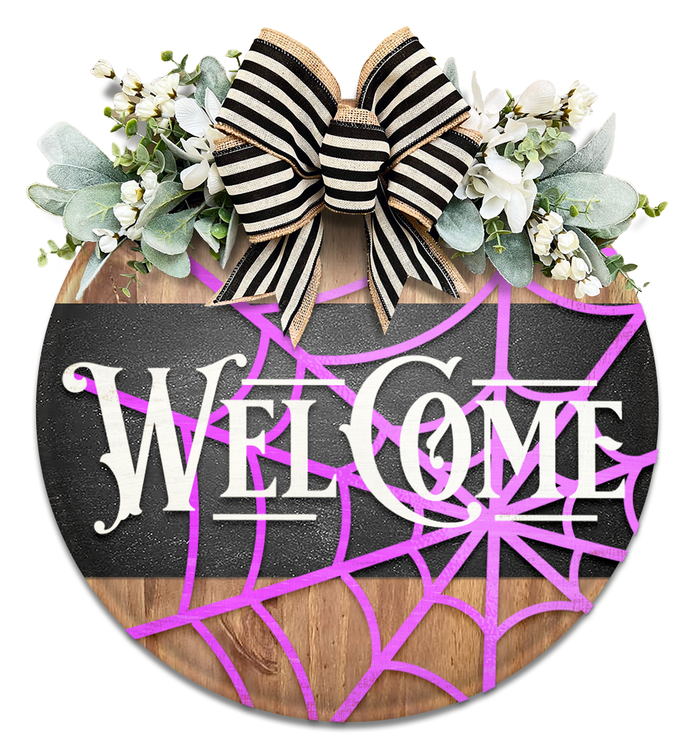 Welcome Halloween- Unpainted DIY Wood Sign