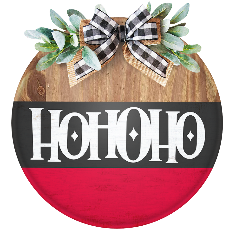 Ho Ho Ho Unpainted DIY Wood Sign