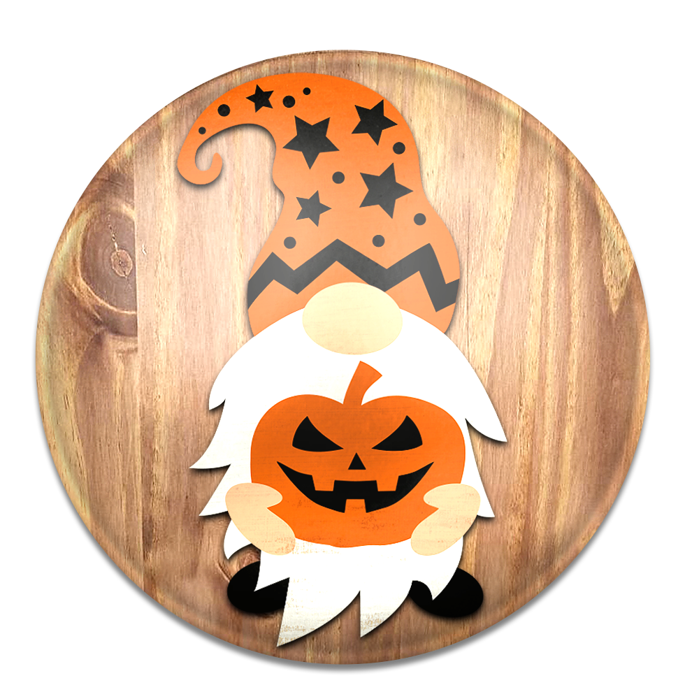 Halloween Gnome- Unpainted DIY Wood Sign