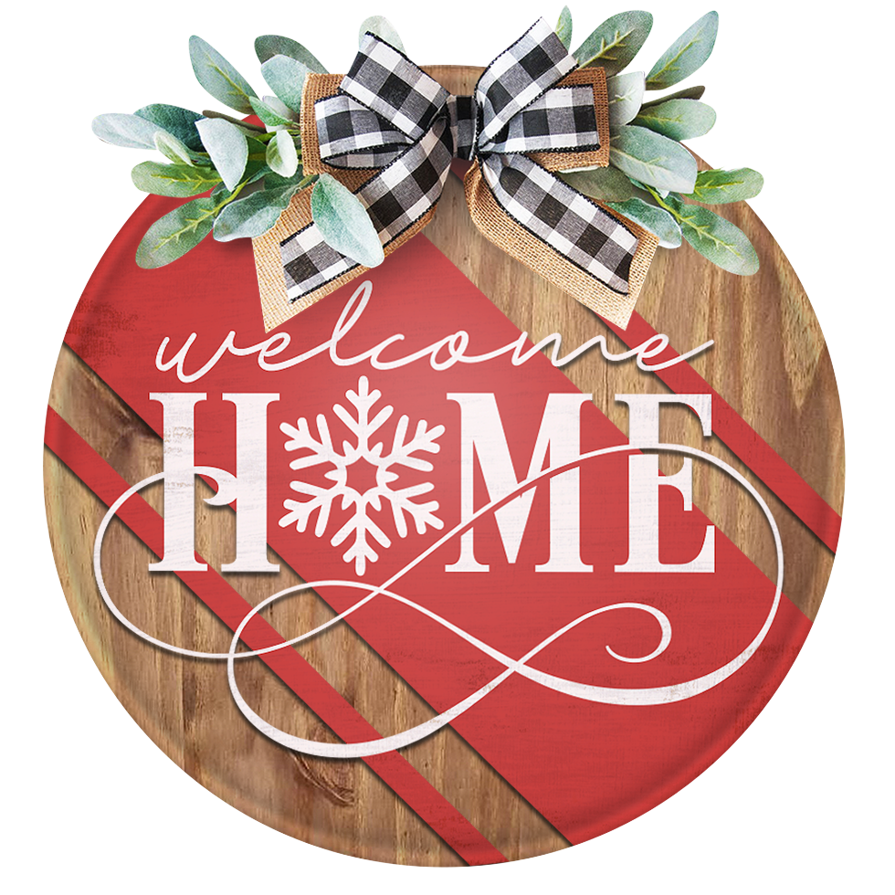 Welcome Snowflake Unpainted DIY Wood Sign
