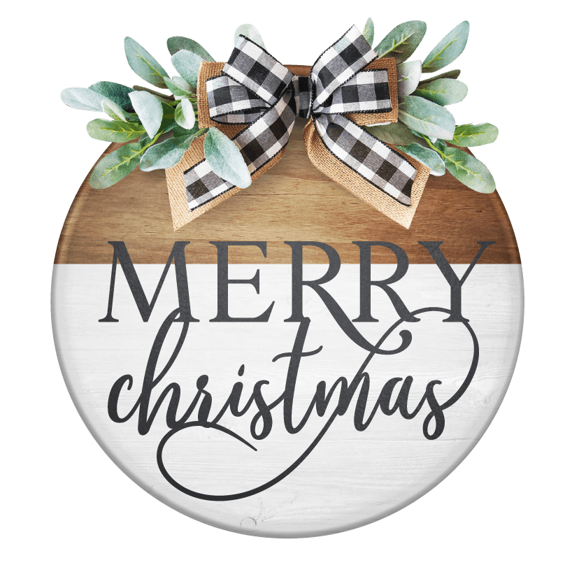 Merry Christmas Lettering2 Unpainted DIY Wood Sign