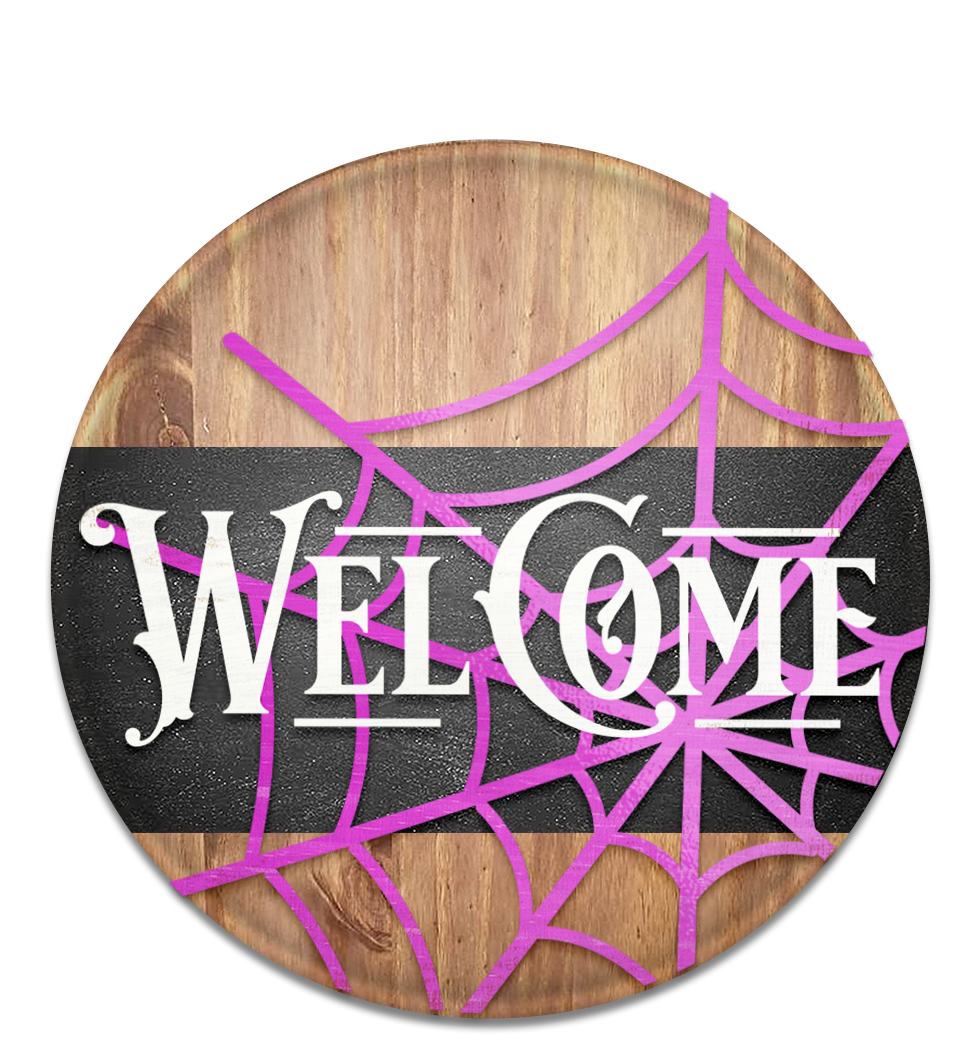 Welcome Halloween- Unpainted DIY Wood Sign