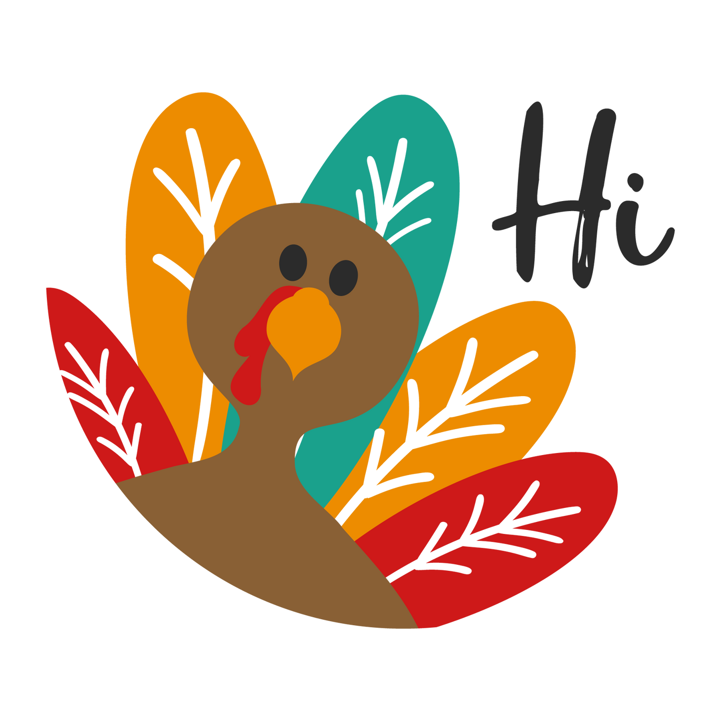 Cute Turkey Thanksgiving- Unpainted DIY Wood Sign