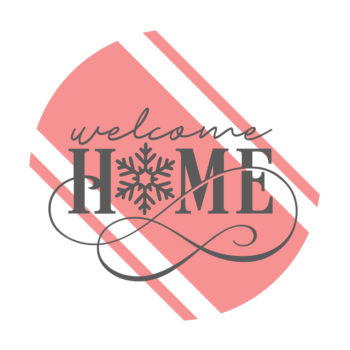 Welcome Snowflake Unpainted DIY Wood Sign