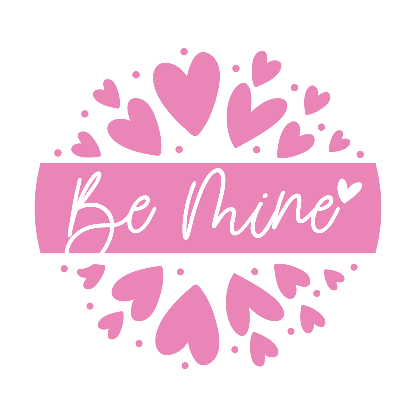 Be Mine Hearts- Unpainted DIY Wood Sign