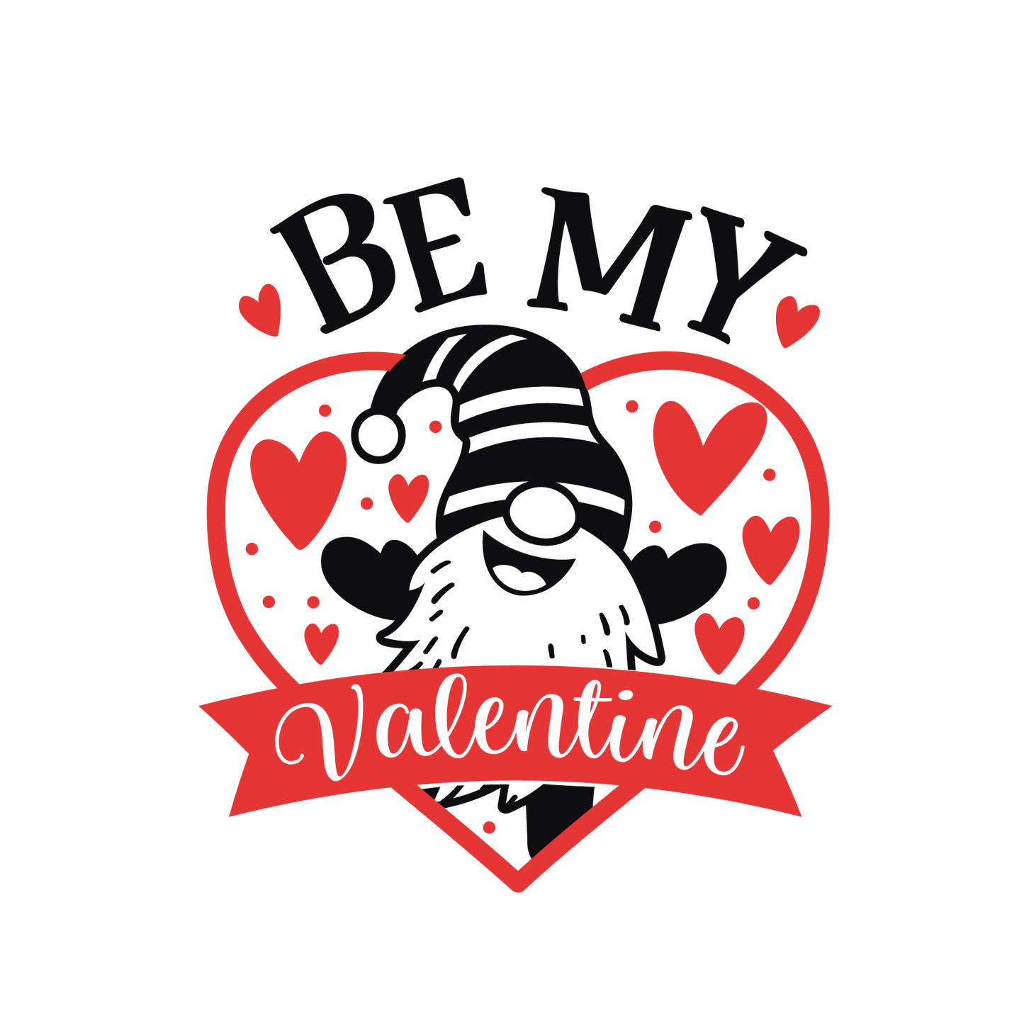 Be My Valentine Gnome- Unpainted DIY Wood Sign