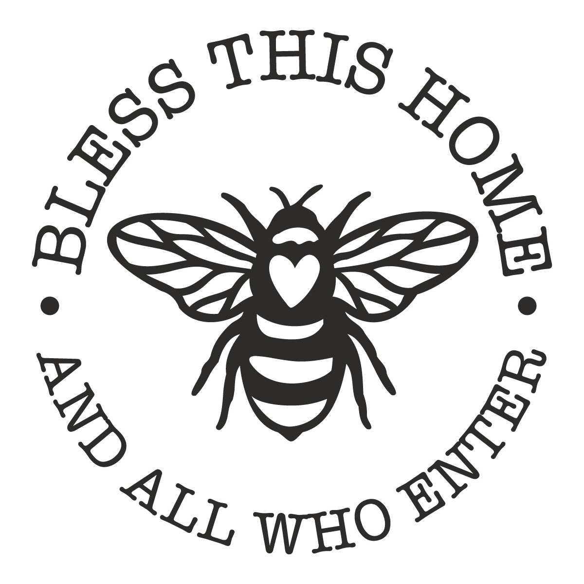 Bless This Home Bee- Unpainted DIY Wood Sign