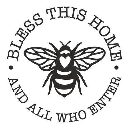 Bless This Home Bee- Unpainted DIY Wood Sign