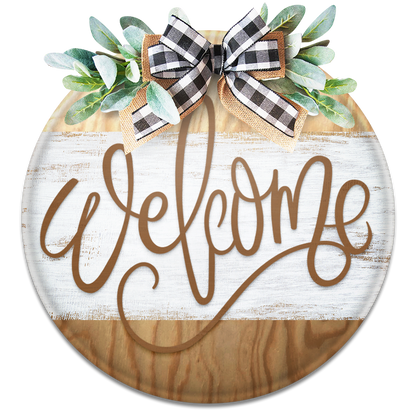 Welcome- Unpainted DIY Wood Sign