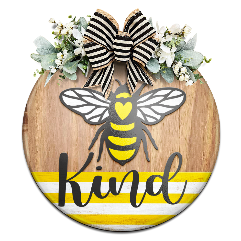 Bee Kind Spring- Unpainted DIY Wood Sign