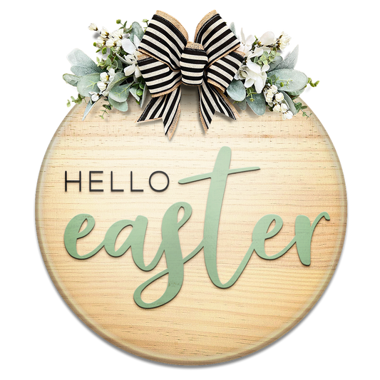 Hello Easter - Unpainted DIY Wood Sign 5