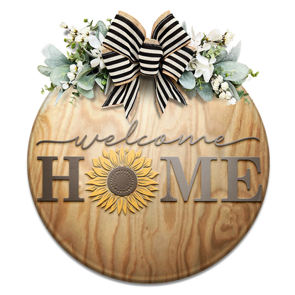 Welcome Home Sunflower- Unpainted DIY Wood Sign