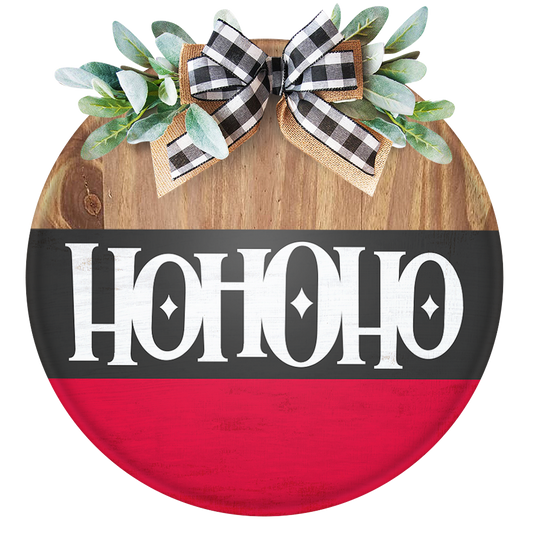 Ho Ho Ho Unpainted DIY Wood Sign