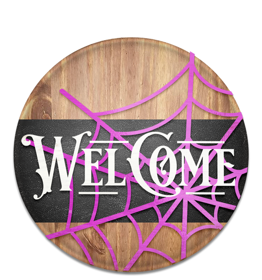 Welcome Halloween- Unpainted DIY Wood Sign