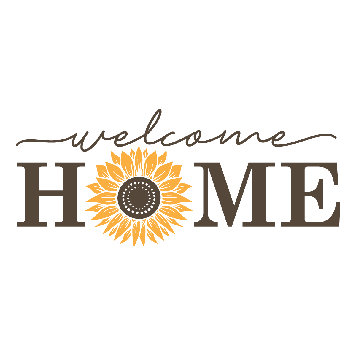 Welcome Home Sunflower- Unpainted DIY Wood Sign