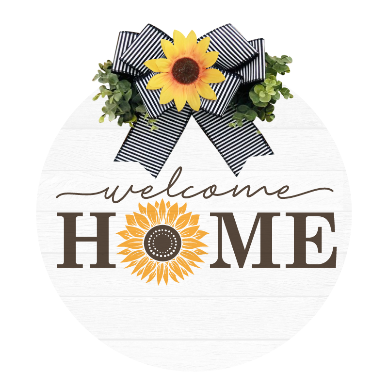 Welcome Home Sunflower- Unpainted DIY Wood Sign