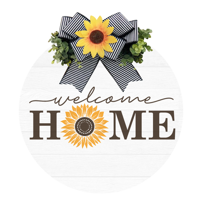 Welcome Home Sunflower- Unpainted DIY Wood Sign