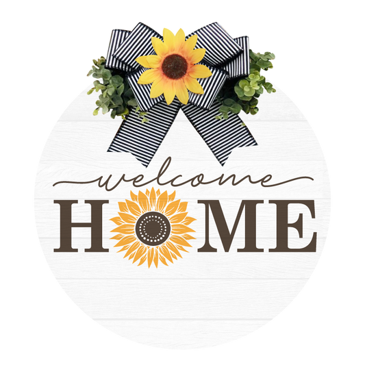 Welcome Home Sunflower- Unpainted DIY Wood Sign